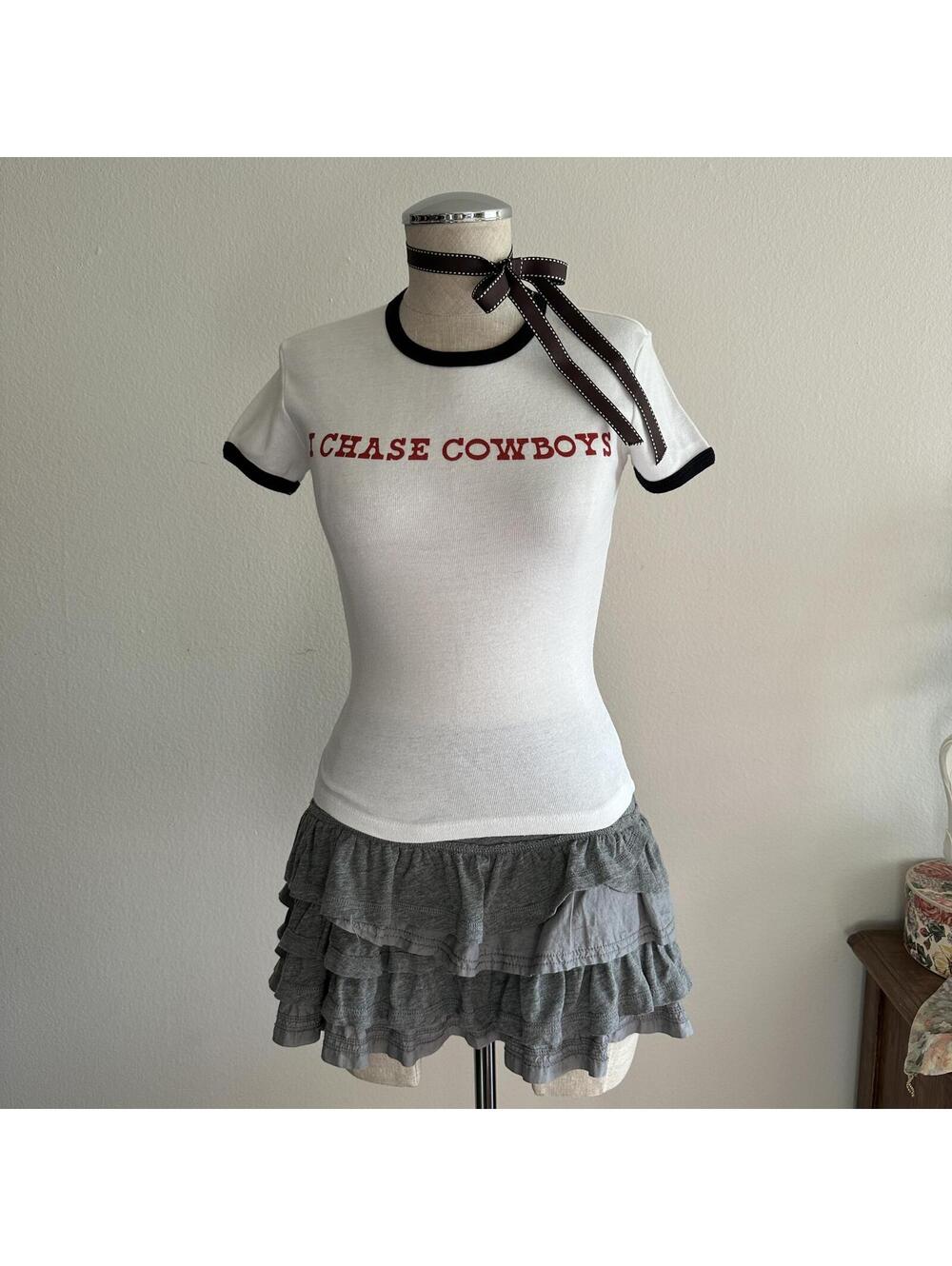 I Chase Cowboys baby tee